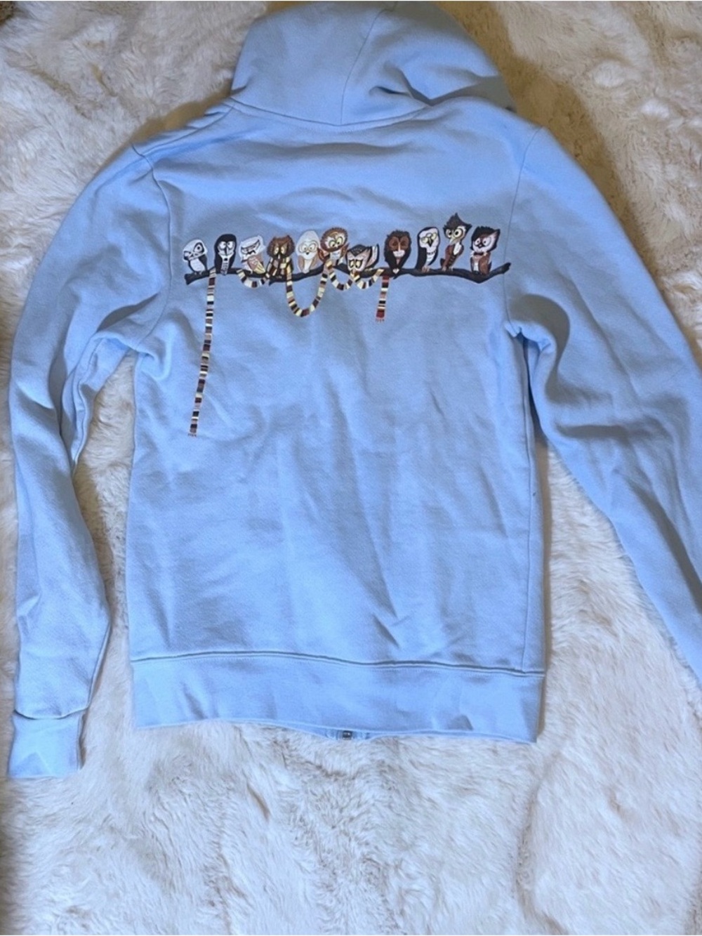 Doctor Who Dr Hoo Owl TARDIS Hoodie Threadless 11 Doctors Zip Up XS Rare - Picture 7 of 8